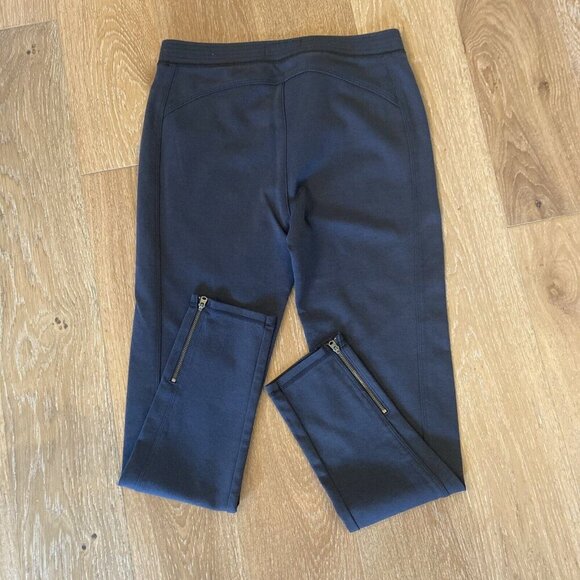 Abercrombie & Fitch Ponte Pants Legging Women’s L Dark Gray Zip Cuff Slim Fit - Picture 5 of 7